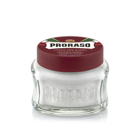 Proraso creamy texture close-up highlighting rich shea butter conditioning