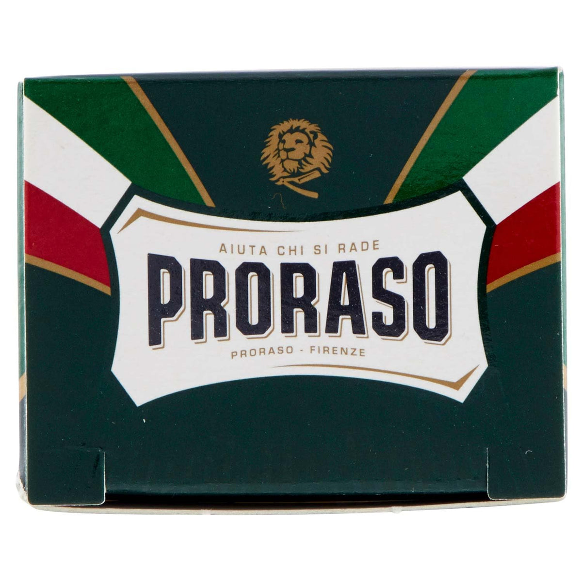 Proraso brush next to razor for scale to judge larger knot and hand fit