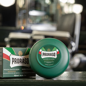 Proraso creamy foam on skin illustrating protective, smooth-shave benefit