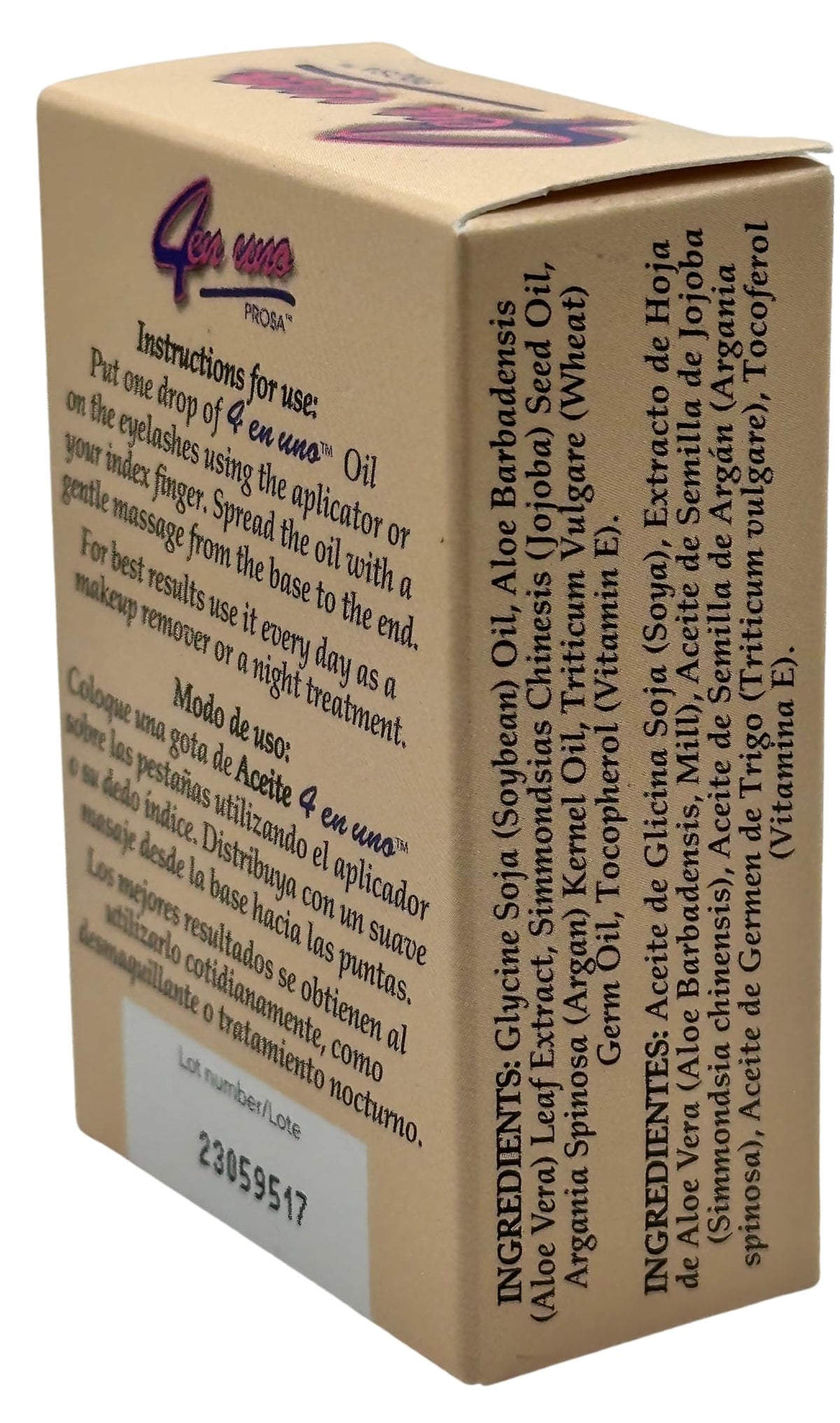 Prosa applicator close-up on wand, highlights precise application for fuller lashes