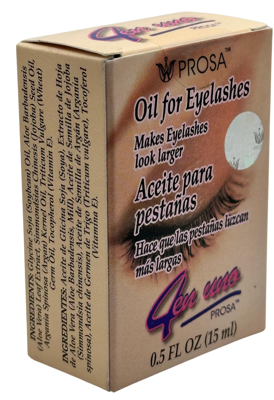 Prosa front packaging showing bottle and label, indicates professional conditioning benefit