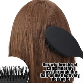 ProSuites brush and comb set arranged showing ergonomic handles and use