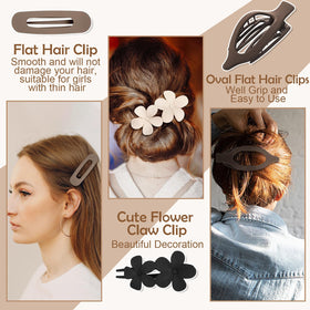 ProSuites flower flat clip detail showing decorative design and gentle hair protection benefit