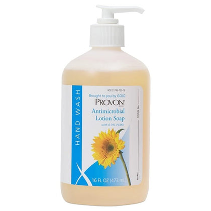 Provon 16 oz pump front label showing product name and 0.3% PCMX for clean, conditioned hands