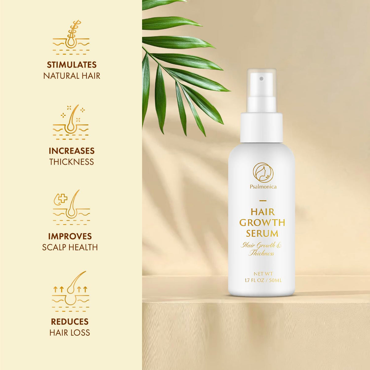 psalmonica oil texture drop on hand highlighting nourishing oils and fast absorption