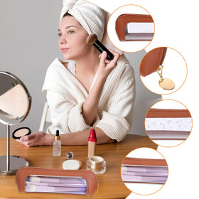 Psyqtsuary pouch held in hand illustrating lightweight portability on the go