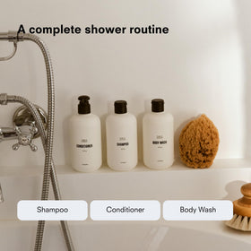 Public Goods body wash lather in hand demonstrating gentle cleanse