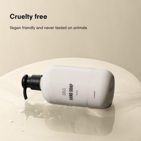 Public Goods hand soap staged on kitchen counter for everyday use