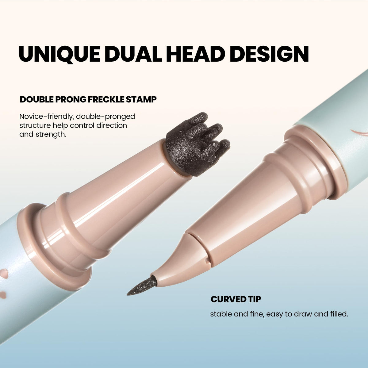 Pudaier closeup of 15° microblading tip, precise natural dot creation