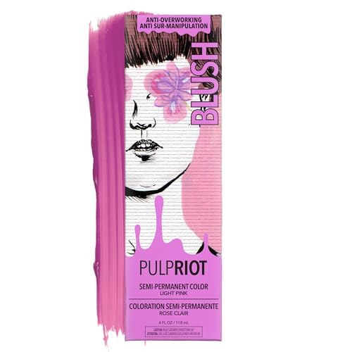 Pulp Riot front tube showing Blush pastel pink and clear labeling for vibrant color