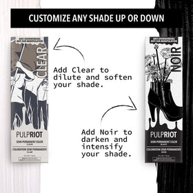 Close-up cream texture of Pulp Riot Dark Matter highlighting smooth, conditioning formula