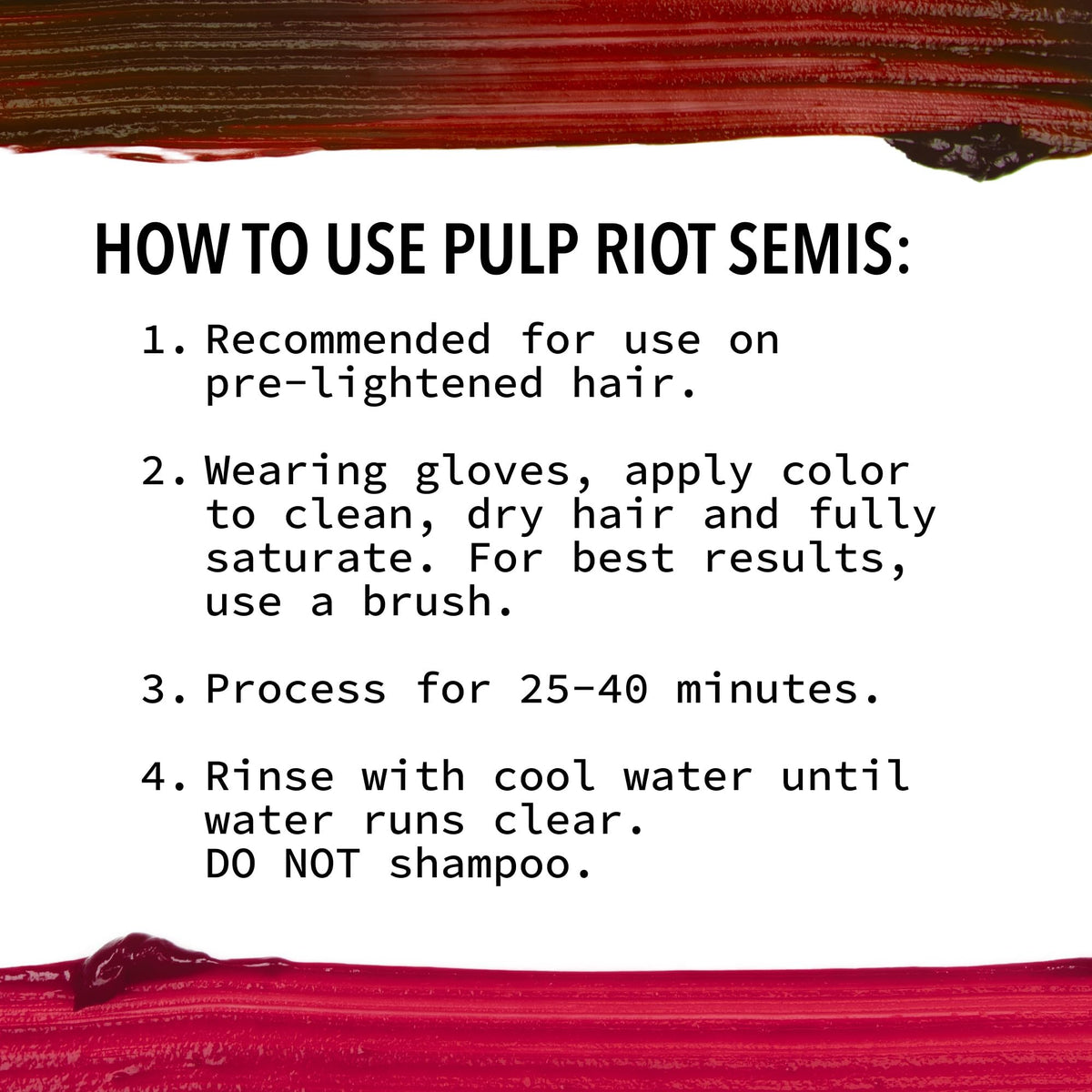 Pulp Riot Fireball finished styled hair showing increased shine and healthy look