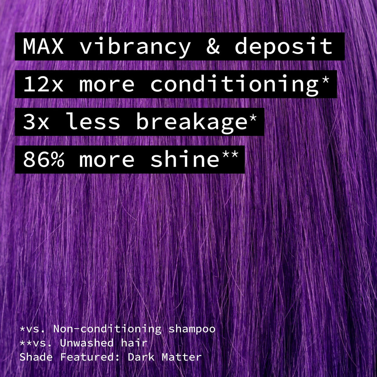 Pulp Riot Velvet applied with brush on hair showing even coverage and conditioning benefit