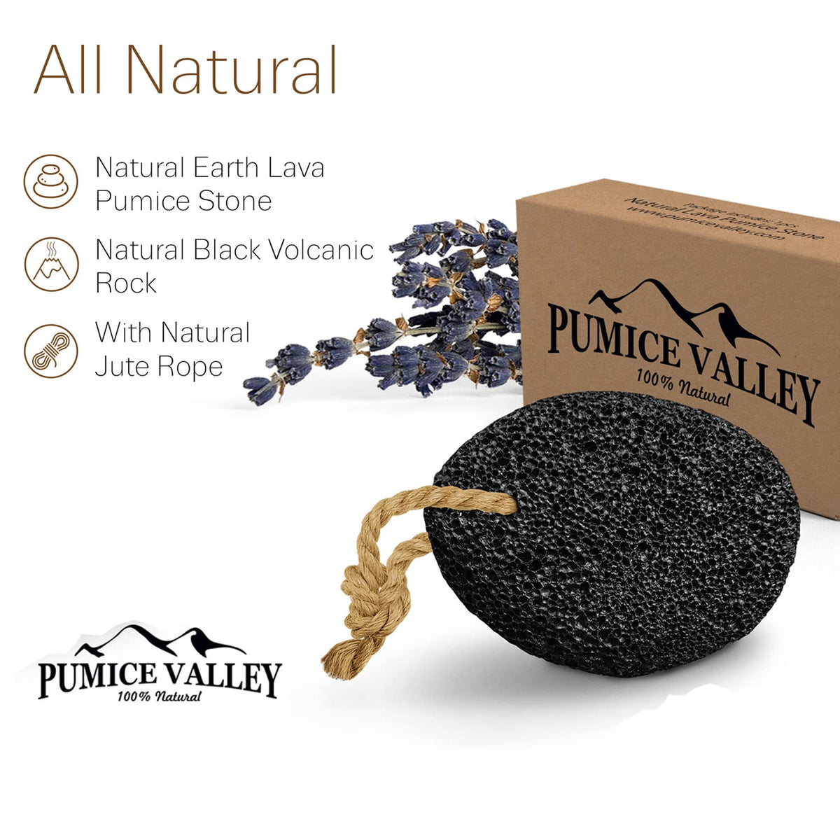 Pumice Valley close-up of porous texture providing effective callus removal