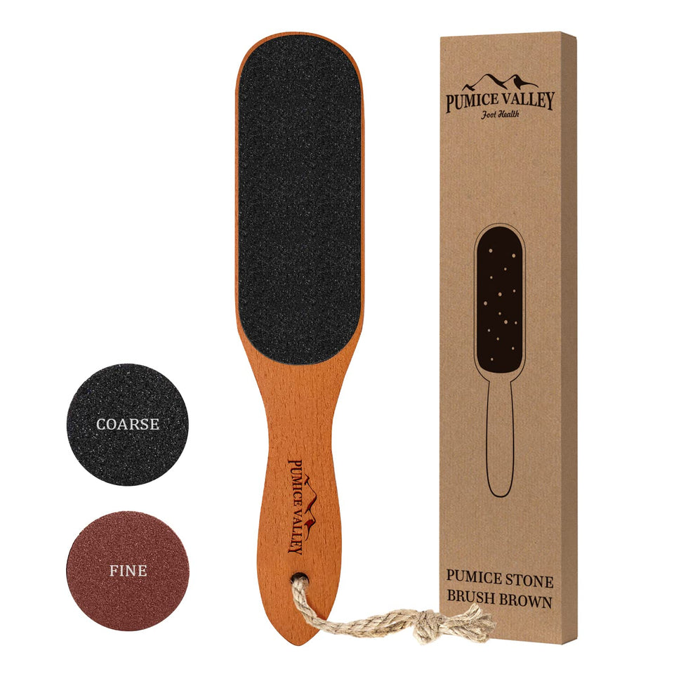 Pumice Valley front view of foot file, shows full tool for easy grip