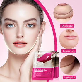punkten model wearing V line mask showing jawline support benefit