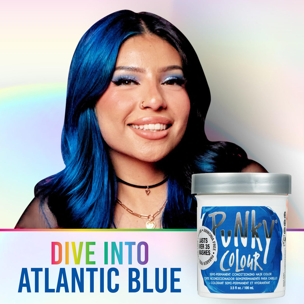 Punky applying Atlantic Blue with tint brush, demonstrating even coverage benefit