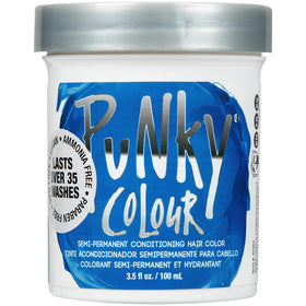 Punky front packaging showing Atlantic Blue dye and vegan claim, vibrant benefit