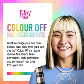 Punky kit layout with developer activator brush gloves and spoon for easy use