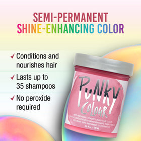 Punky color pour texture in bowl highlighting creamy formula and easy application