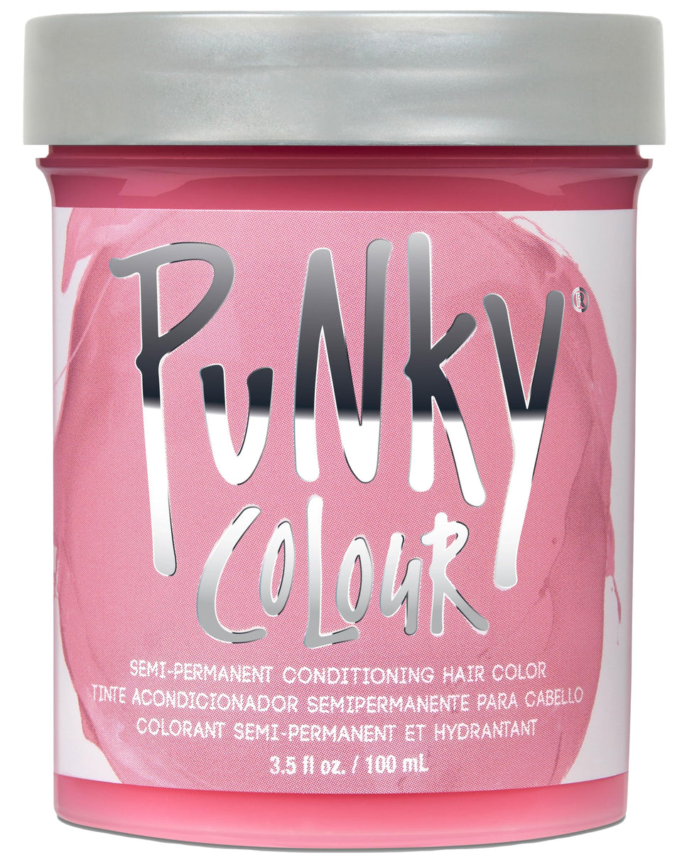 Punky front packaging showing 3.5 fl oz vegan pale pink dye benefit vibrant color