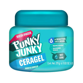 Punky Junky front jar shot showing label and 9.52oz size benefit durable packaging