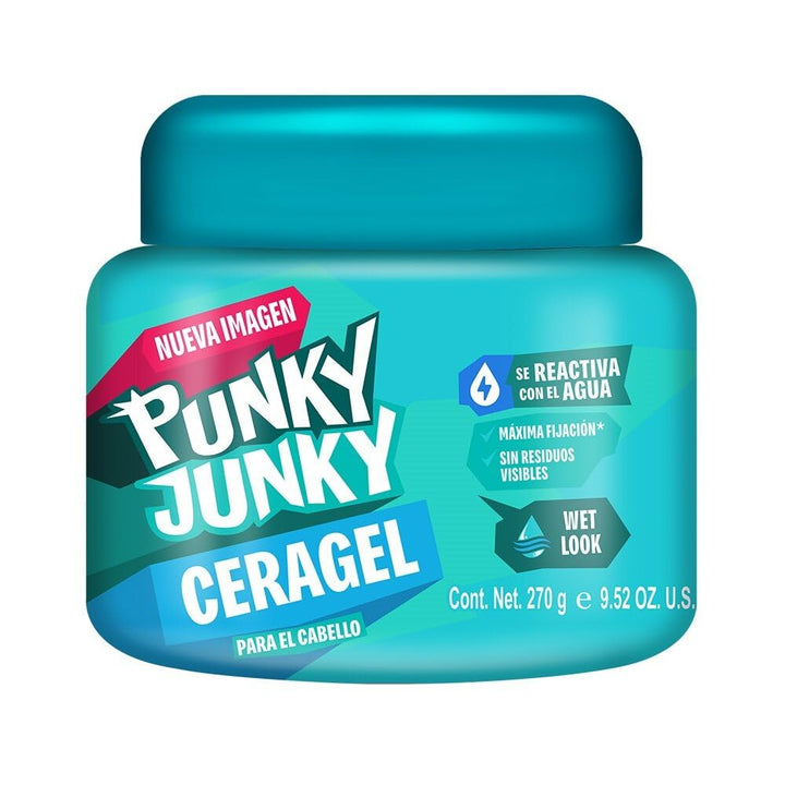 Punky Junky front jar shot showing label and 9.52oz size benefit durable packaging