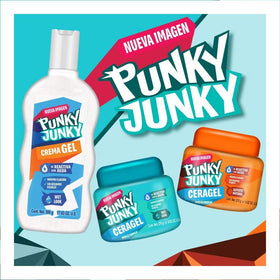 Punky Junky jar in hand for size comparison conveying travel-friendly capacity