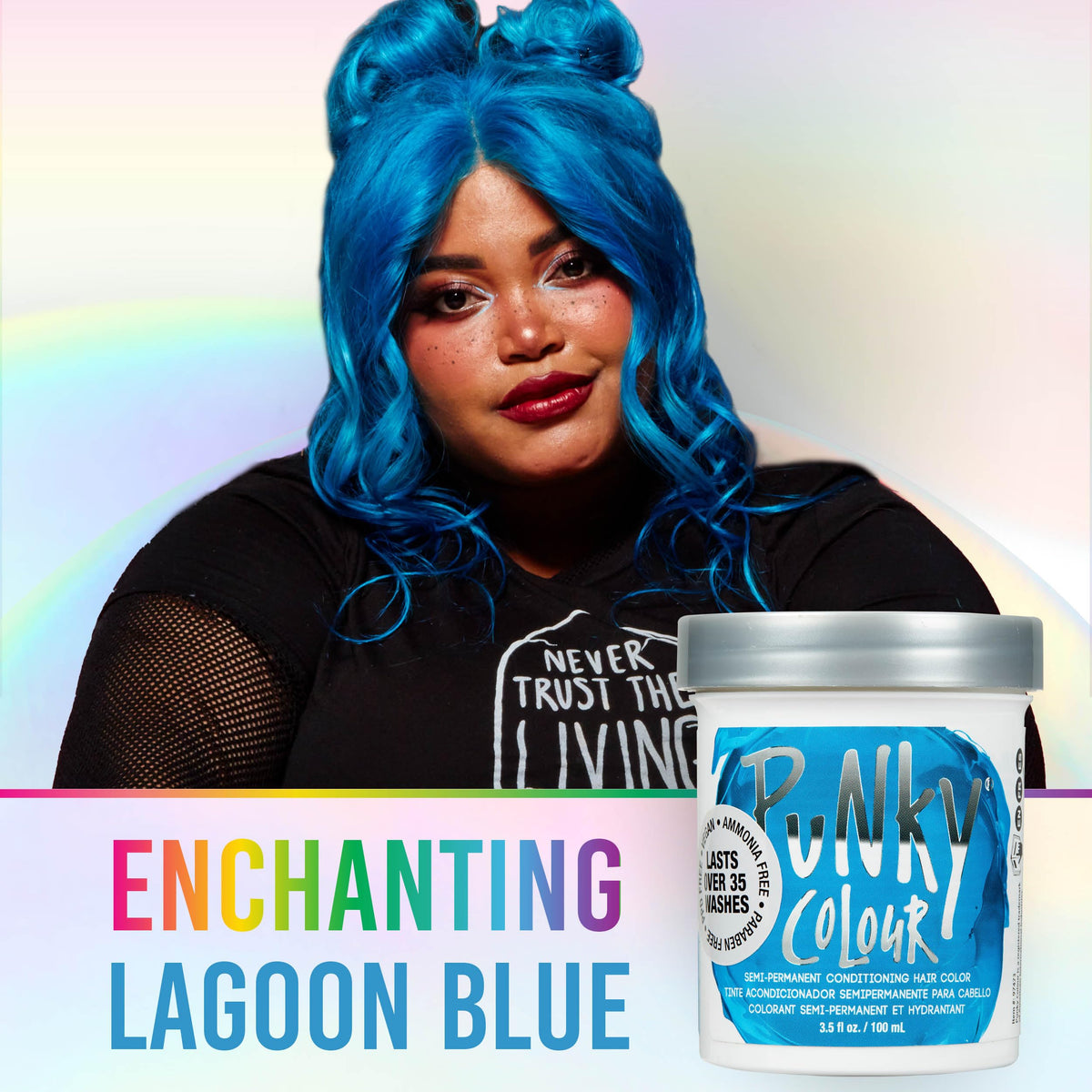 Punky application with tint brush, easy at-home coloring benefit