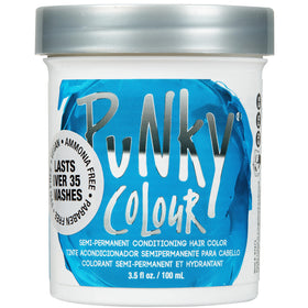 Punky front packaging showing vibrant lagoon blue and product benefit