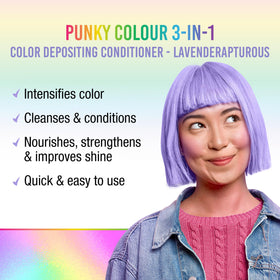 Punky Lavenderapturous label close-up highlighting ingredients and benefits