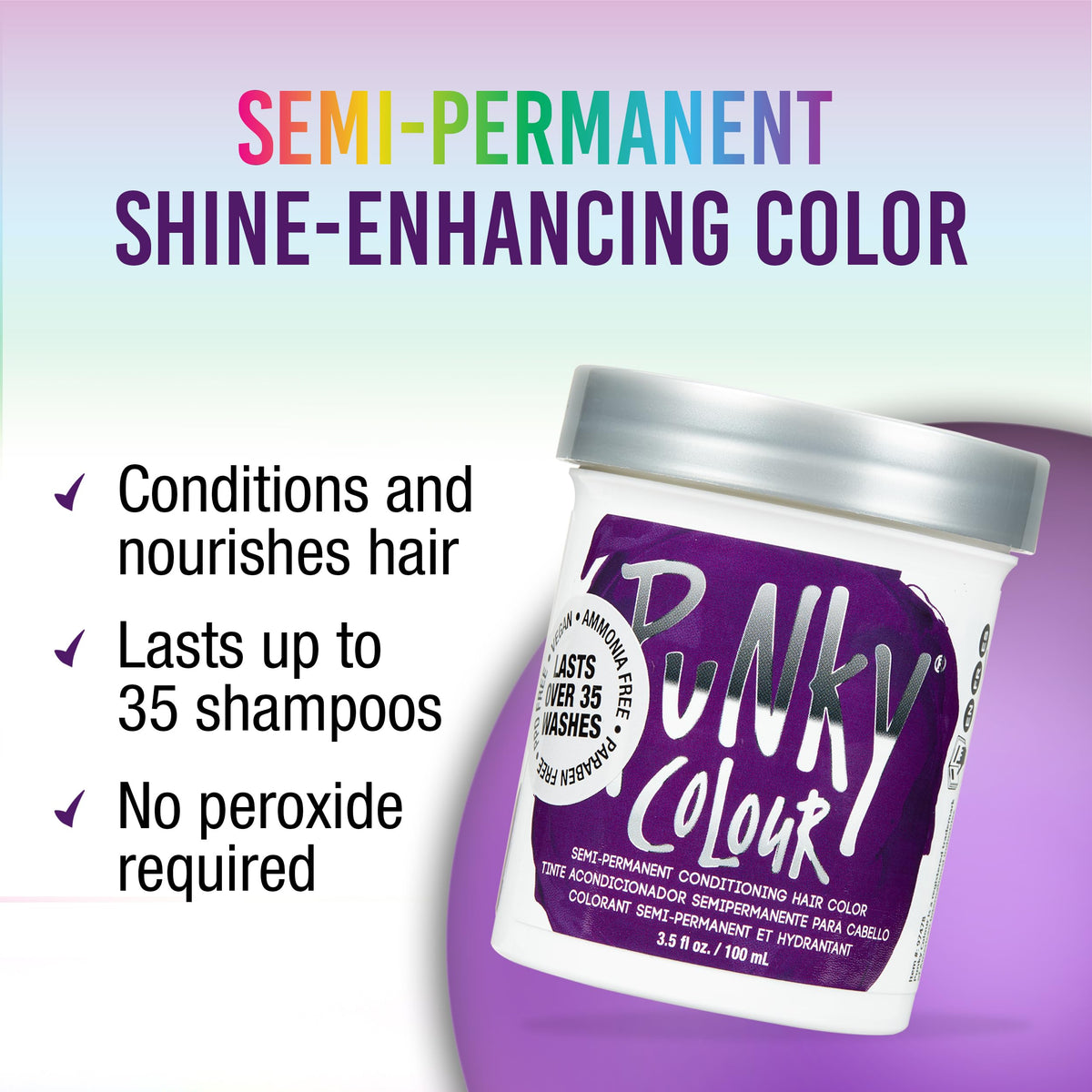 Punky texture close-up of cream formula, highlights conditioning smoothness