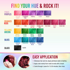 Punky model with red-wine hair in lifestyle setting showing stylish result benefit