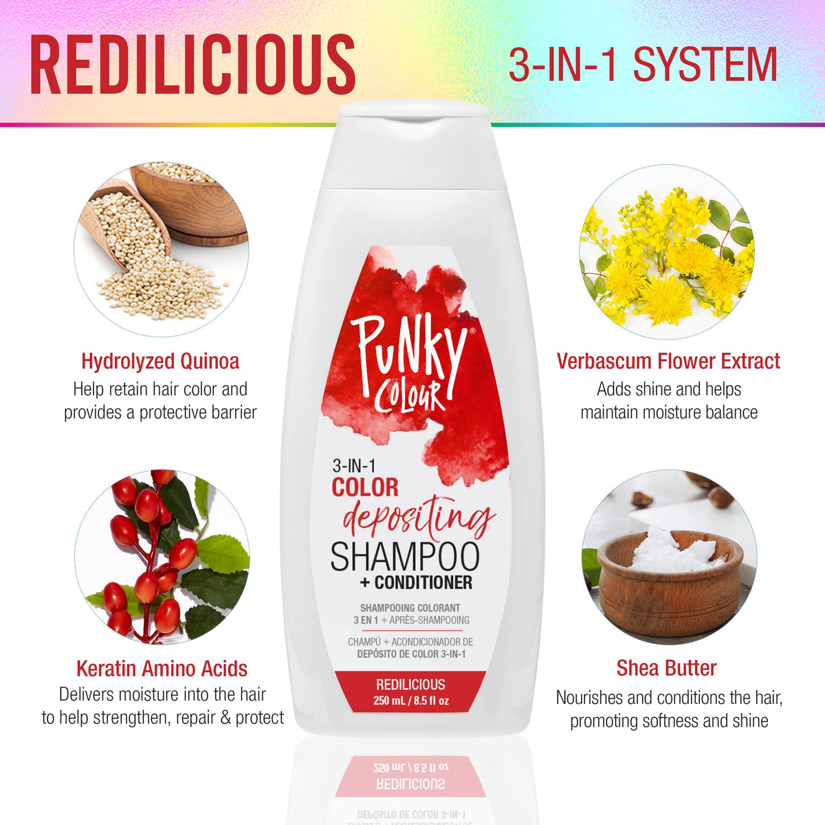 Punky Redilicious in-hand pour demonstrating ease of application and control