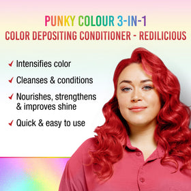 Punky Redilicious creamy texture close-up illustrating pigment-rich formula benefit