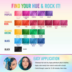 Punky turquoise lifestyle model with silky teal hair showcasing bold results