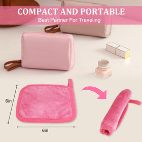 Puomue close-up microfiber texture highlighting gentle removal