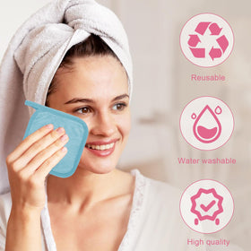 Puomue wet cloth lifting foundation to show effective cleansing