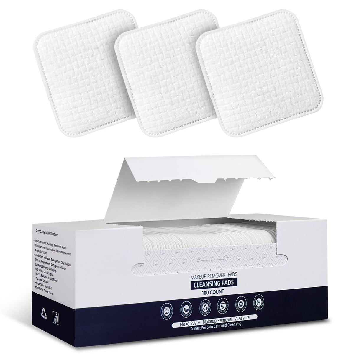 PUPUPE front packaging showing 100-count pads and product benefit