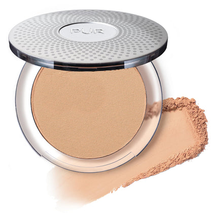 PÜR MINERALS compact open showing foundation, blush, bronzer and shadows for versatile looks