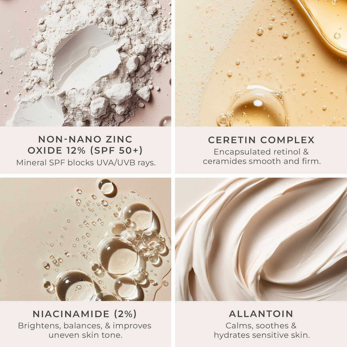 PÜR MINERALS application with fingers showing easy blend and skin-like finish