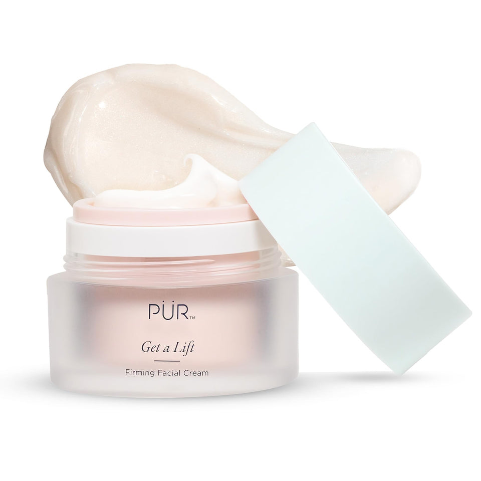 PÜR MINERALS front jar showing clean packaging and firming benefits
