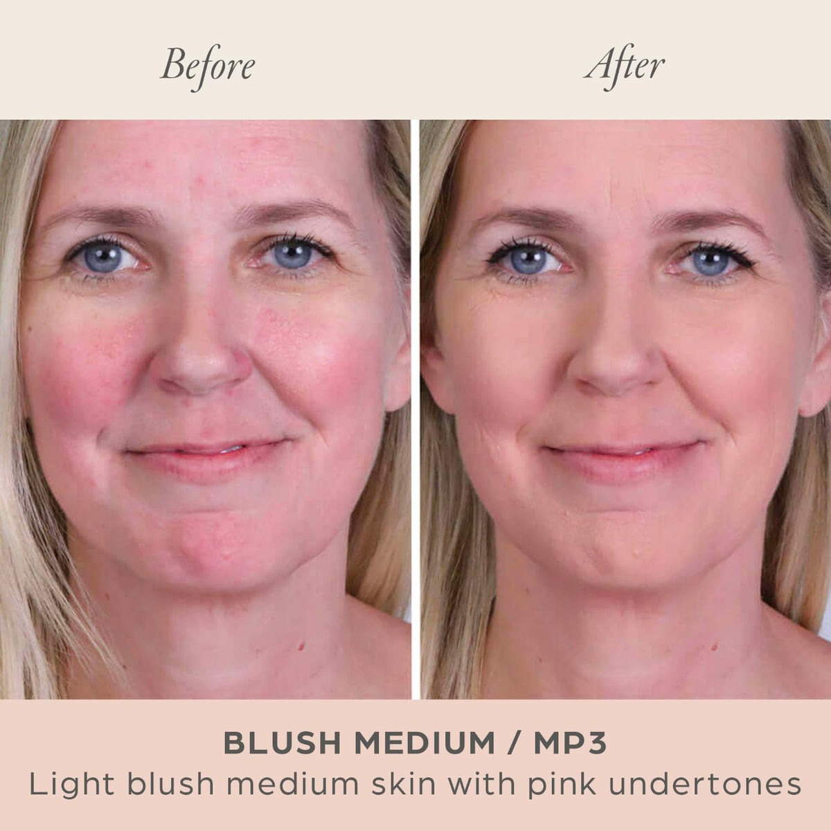 PÜR MINERALS powder texture close-up illustrating smooth blendability