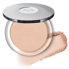 PÜR MINERALS compact front view displaying ivory shade and sleek case for easy use