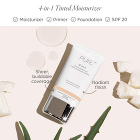 PÜR MINERALS pump dispense close-up highlighting controlled application