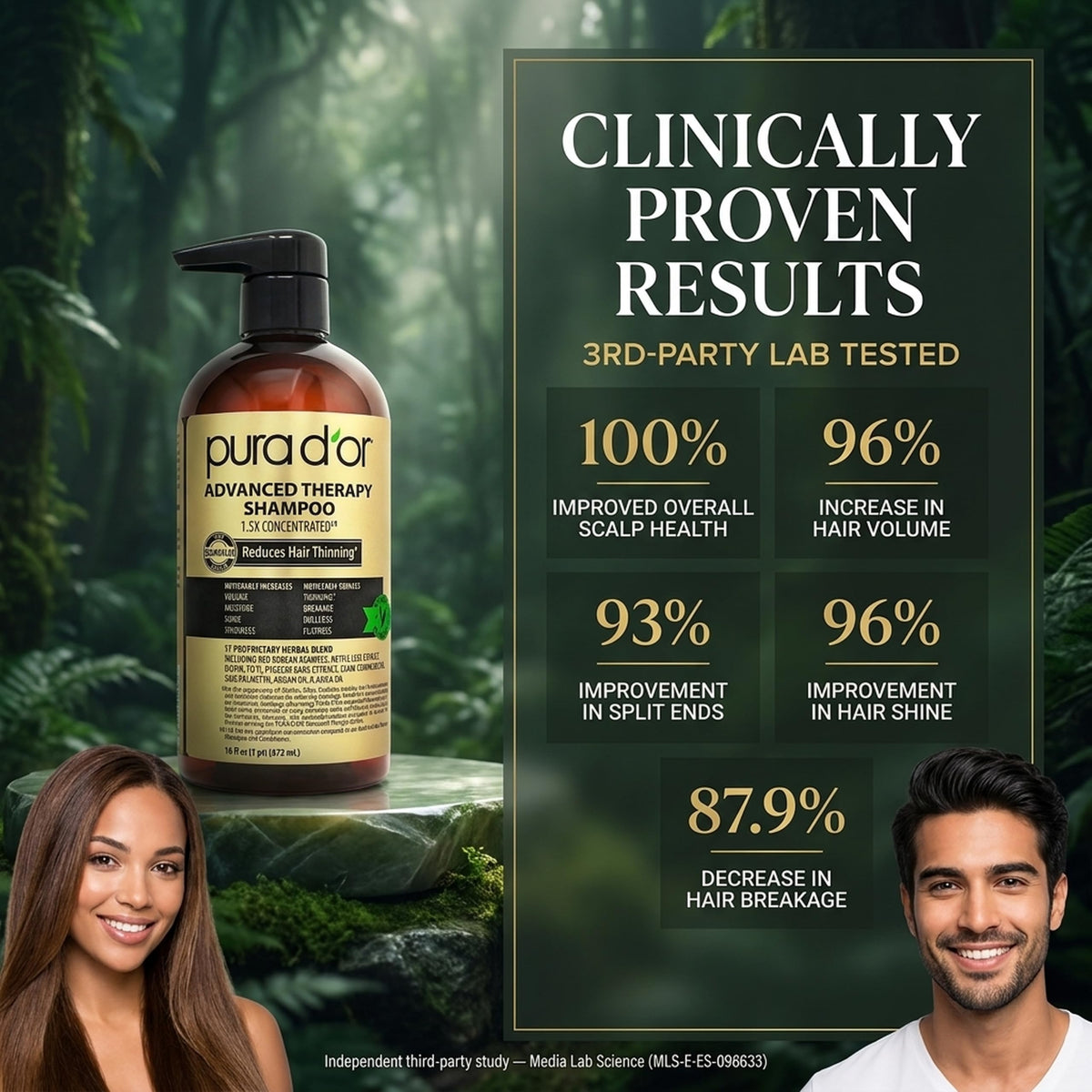 PURA D'OR argan oil close-up illustrating nourishing shine benefits