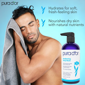 PURA D'OR gel texture close-up showing smooth pour for hydrated skin