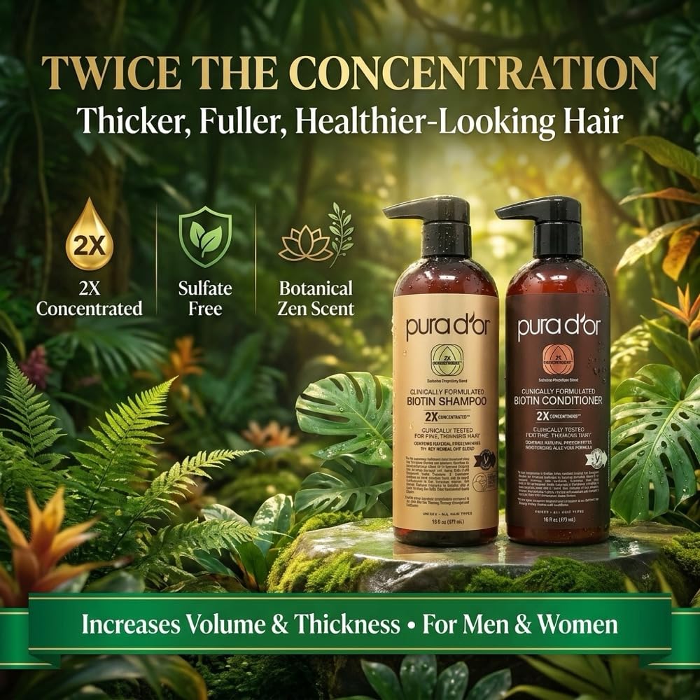PURA D'OR conditioner creamy texture in hand for smooth detangling and hydration