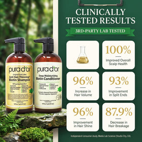 PURA D'OR conditioner being poured showing lightweight hydration