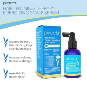 PURA D'OR dropper dispensing serum for precise scalp dosing
